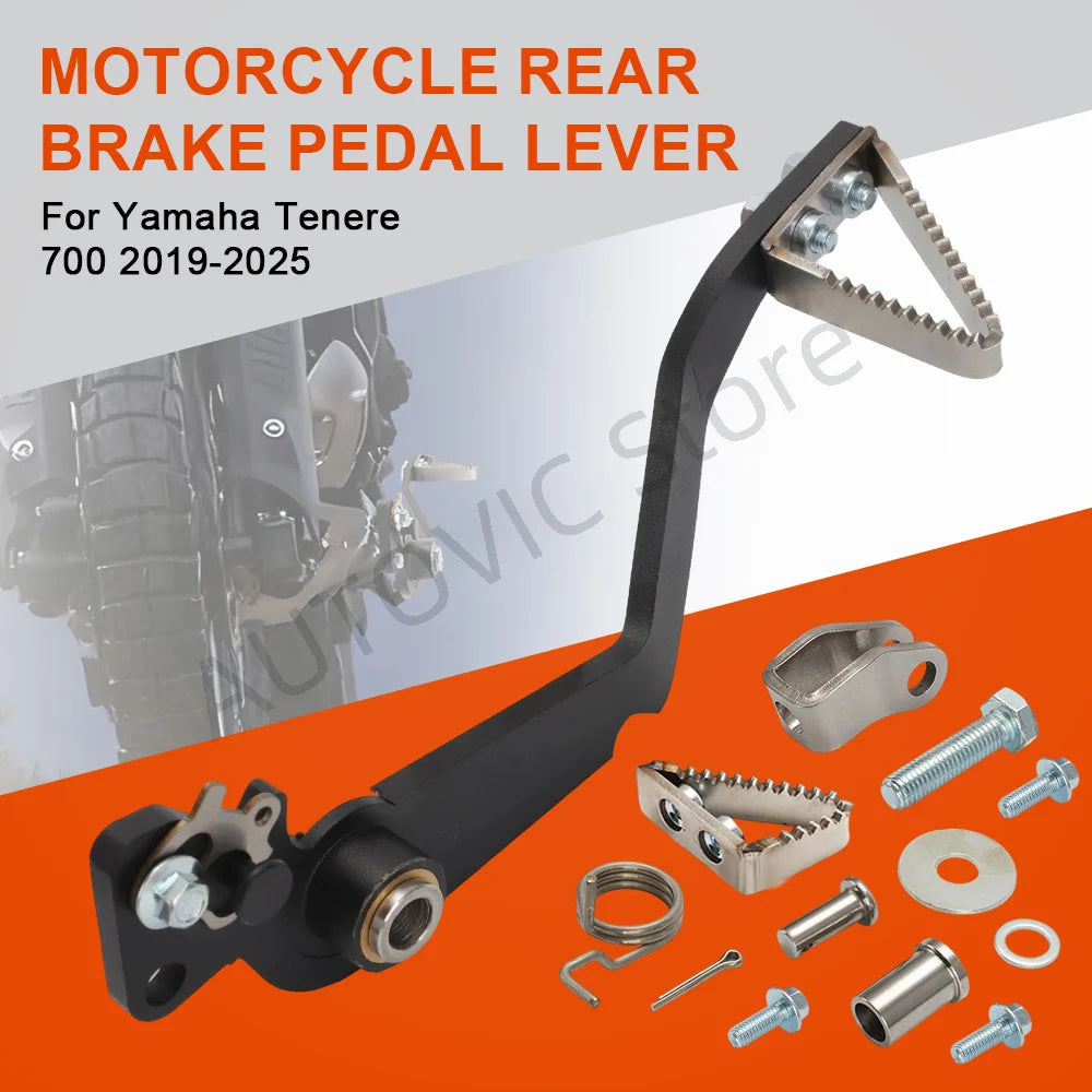 Brake Lever Pedal Shift Lever for Yamaha Tenere 700 2019-2025 T7 T700 XTZ 700 Rear Brake Pedal OEM Braking Flexing Reduce