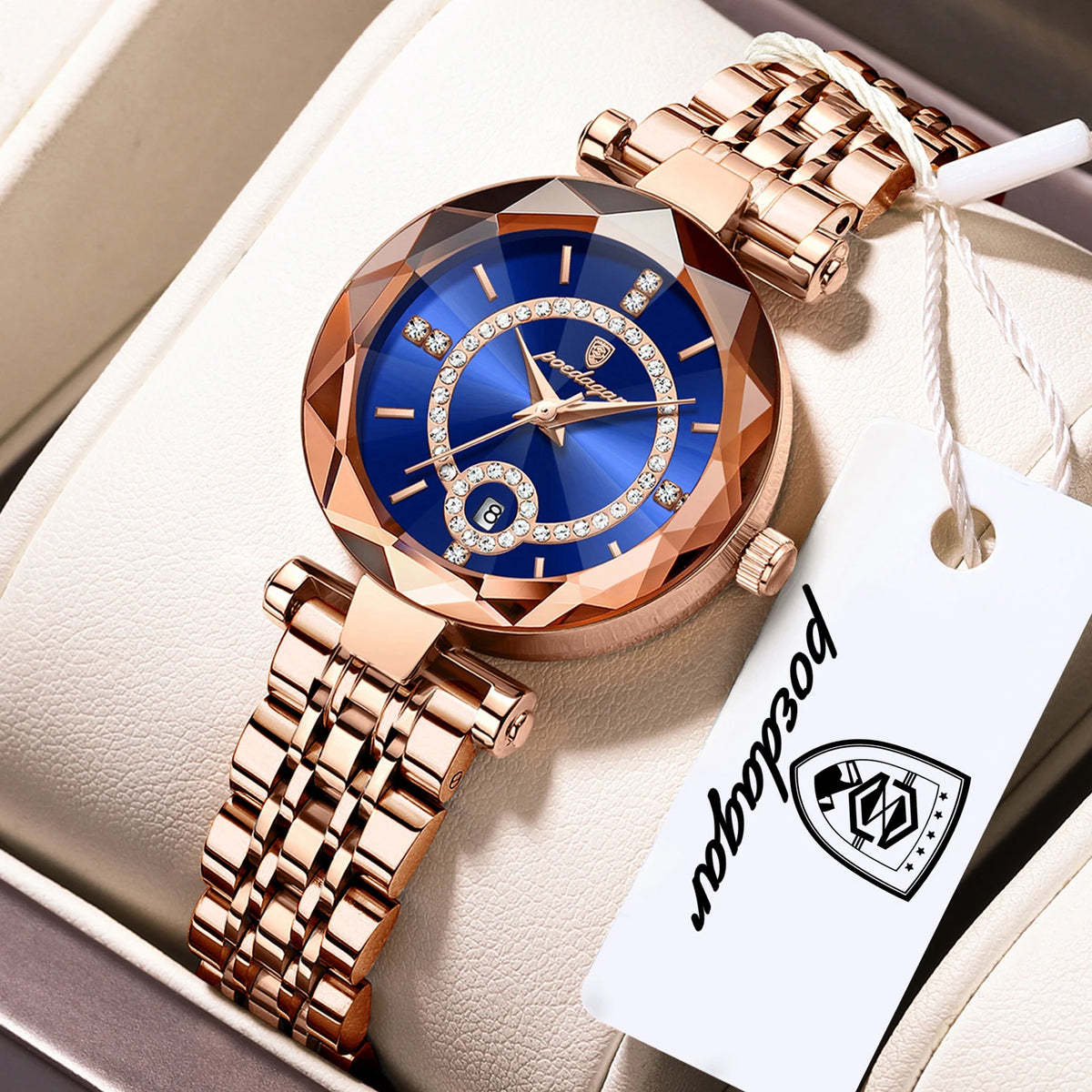 High Quality Exquisite Wristwatch for Woman Waterproof Stainless Steel Date Quartz Ladies Watch Elegant Women'S Watches