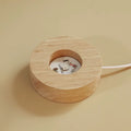 Essential Oil Diffuser with Natural Crystal Rocks, Passive Diffuser with Healing Crystals, USB Charger Wood Base Diffuser
