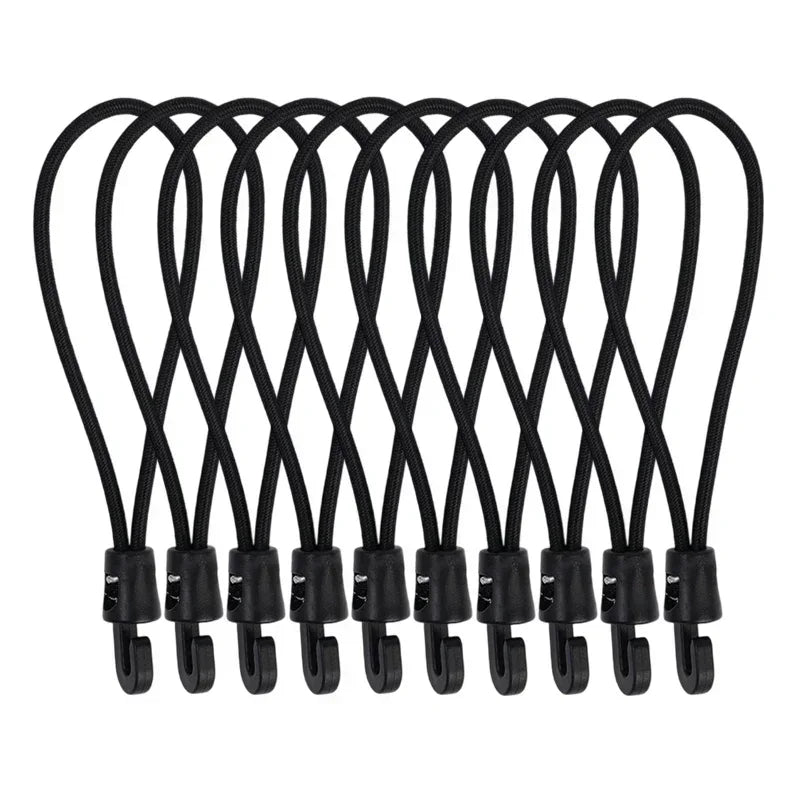 10/15/25Cm Elastic Bungee Cord Set Tied Rope High Elasticity Luggage Straps Rope for Bikes Tie Downs Camping & Cars Cord Tie