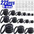 Black 225Pcs/Green 270Pcs Rubber O-Ring Gasket High Quality Car Air Conditioning System Gasket Universal Washer Assortment