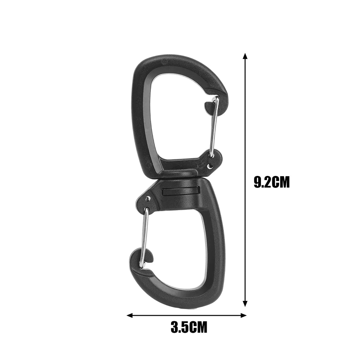 Backpacks Carabiner with 360 Degree Swivels Portable S Chain Hook Camping Double Hook Backpacks Buckles Camping Accessory