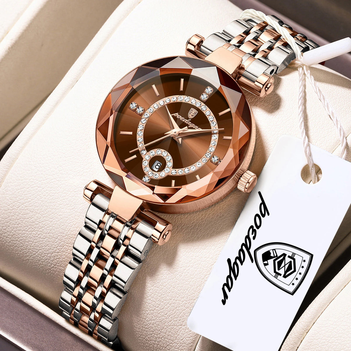 High Quality Exquisite Wristwatch for Woman Waterproof Stainless Steel Date Quartz Ladies Watch Elegant Women'S Watches