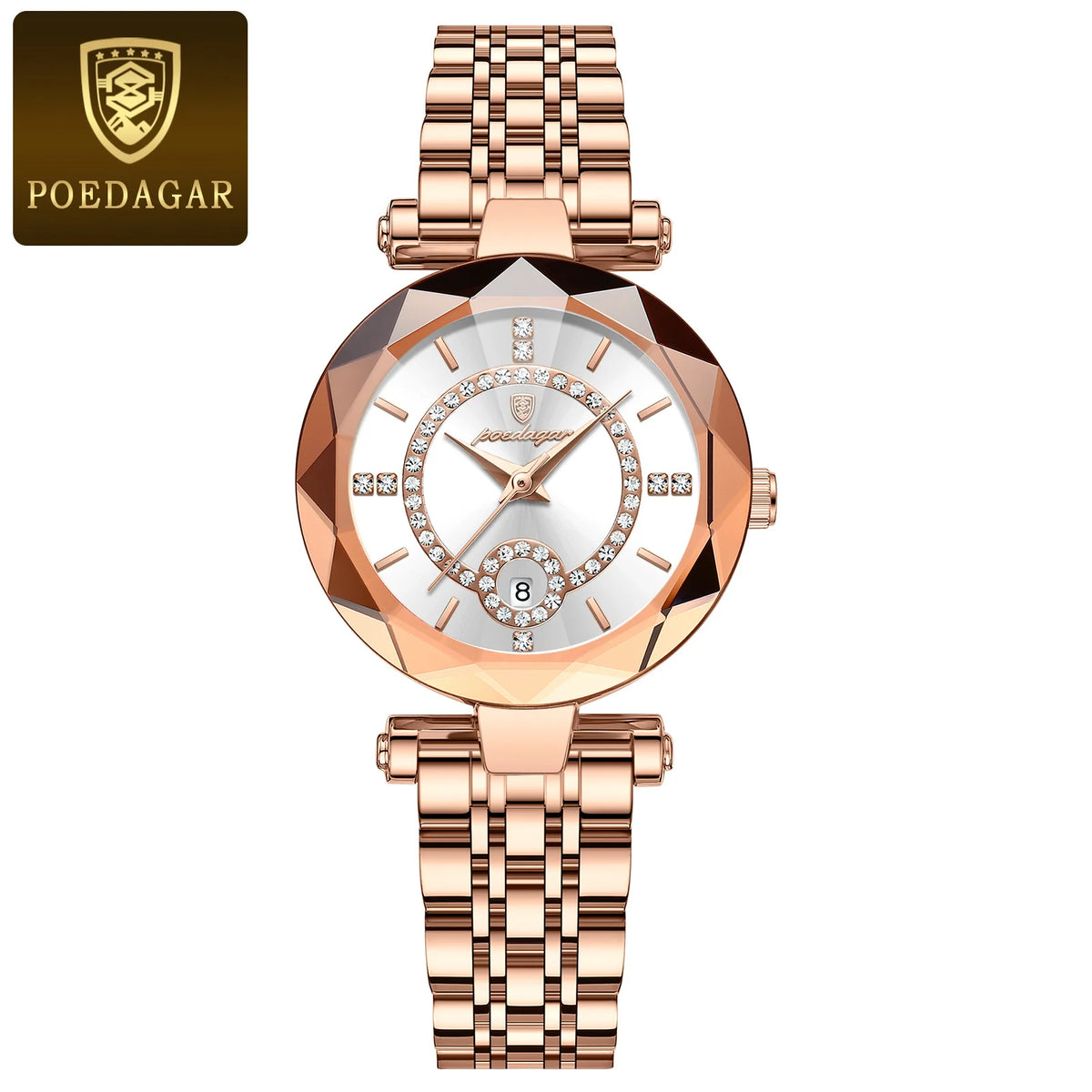 High Quality Exquisite Wristwatch for Woman Waterproof Stainless Steel Date Quartz Ladies Watch Elegant Women'S Watches