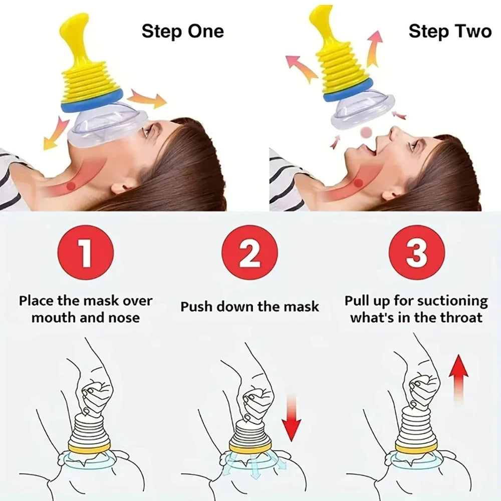 4Pcs/3Pcs First Aid Kit Choking Device Adults & Children Home Asphyxia Rescue Device anti Suffocaation 2 Size Choking Rescue Kit