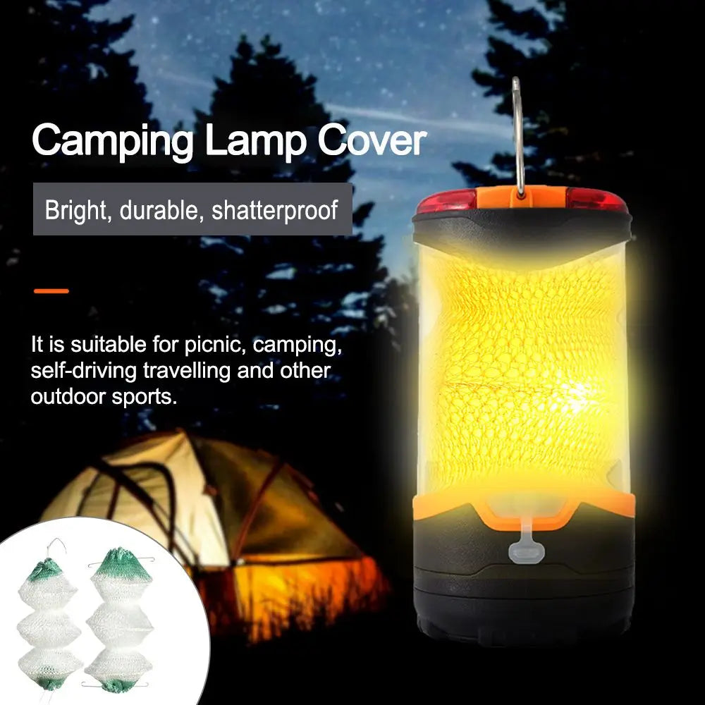 4Pcs Gas Lamps Gauze Lantern Mantles Gas Lamp Cover Durable Gauze Mesh Camping Lamp Pressure Lamp Mantles Spare Parts