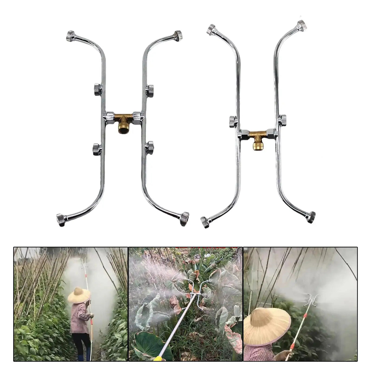 Gardening Spray Head M14*1.5 Thread Adapter Fitting Multi Head Spraying for Watering
