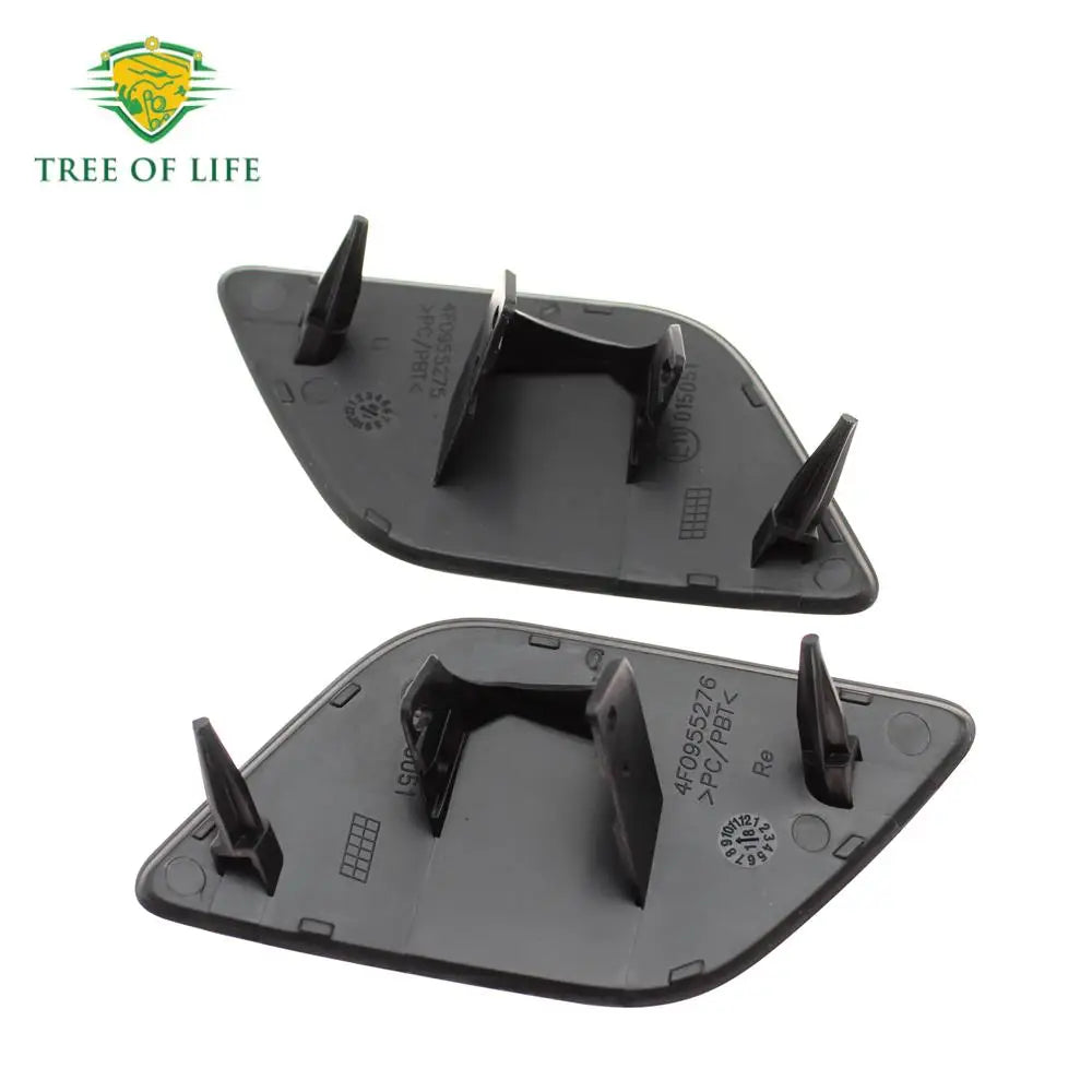 For Audi A6 C6 Quattro S6 2005-2008 Front Bumper Headlight Lamp Washer Spray Cleaning Actuator Cover Cap 4F0955276 4F0955275