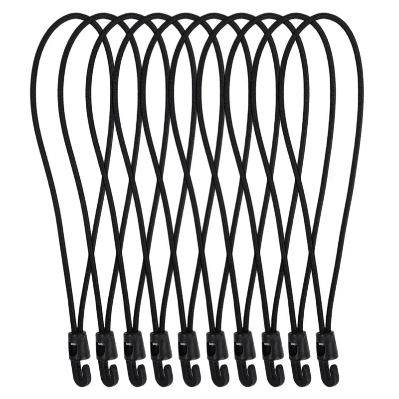 10/15/25Cm Elastic Bungee Cord Set Tied Rope High Elasticity Luggage Straps Rope for Bikes Tie Downs Camping & Cars Cord Tie