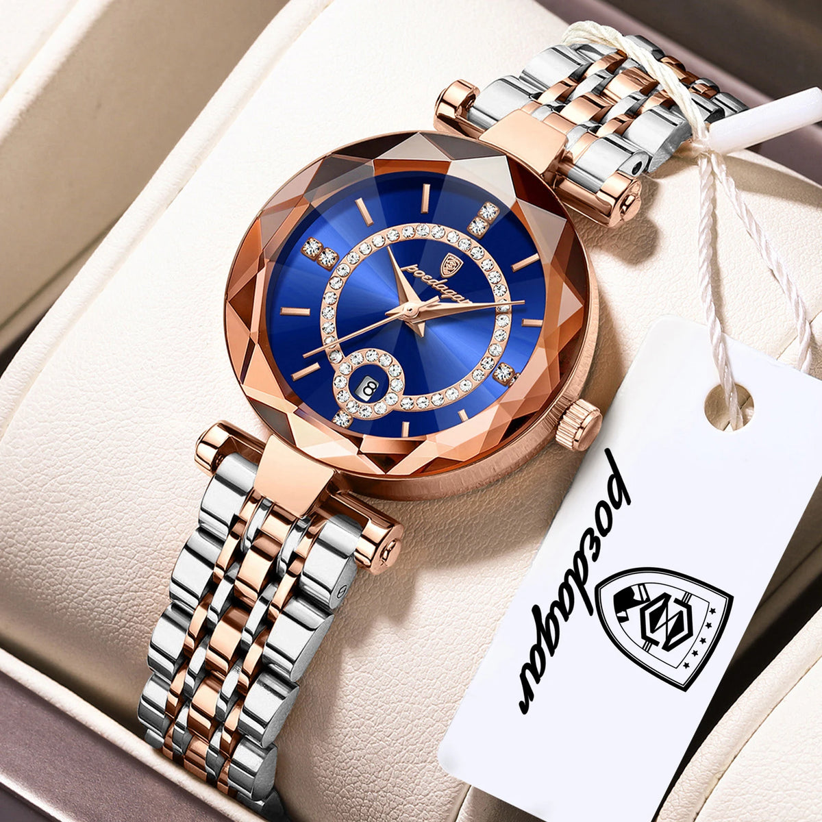 High Quality Exquisite Wristwatch for Woman Waterproof Stainless Steel Date Quartz Ladies Watch Elegant Women'S Watches