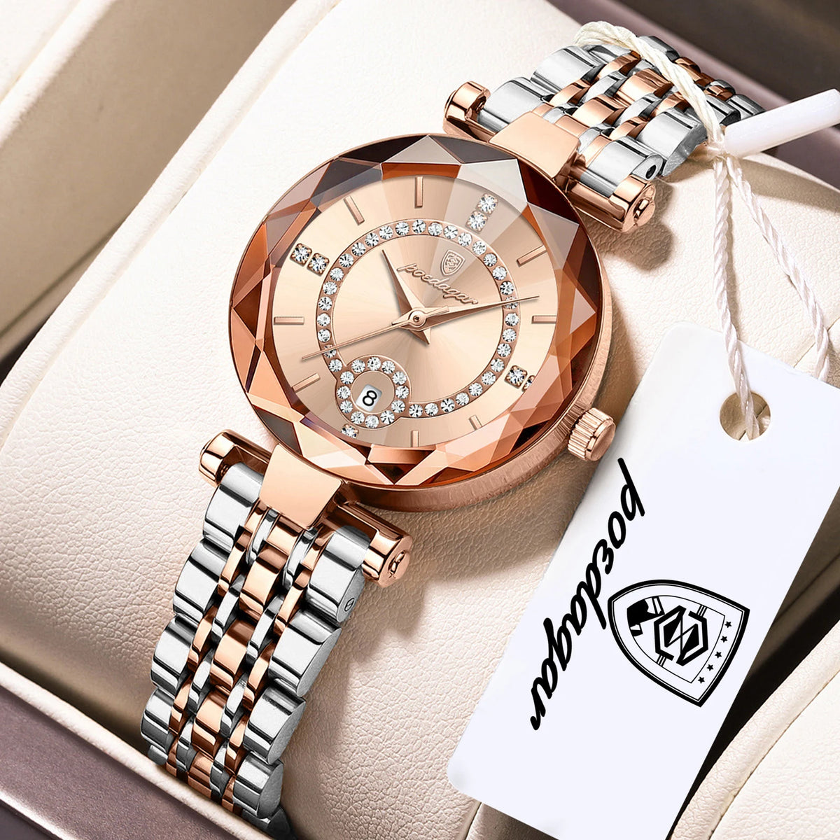 High Quality Exquisite Wristwatch for Woman Waterproof Stainless Steel Date Quartz Ladies Watch Elegant Women'S Watches