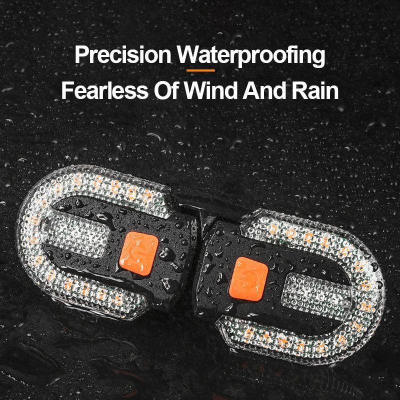 Bike Rear Lamp Smart Bike Wireless Remote Turn Signal Lights Bicycle LED Waterproof Taillight Easily Installation Warning Lamp