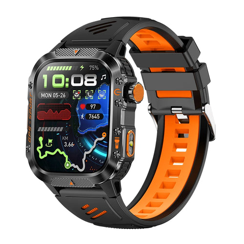 2026 NEW Military GPS Smartwatch Flashlight Wireless Call Wrist Watches 3ATM Waterproof Sports Smart Watch for Men Women Android