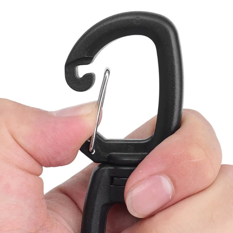Backpacks Carabiner with 360 Degree Swivels Portable S Chain Hook Camping Double Hook Backpacks Buckles Camping Accessory
