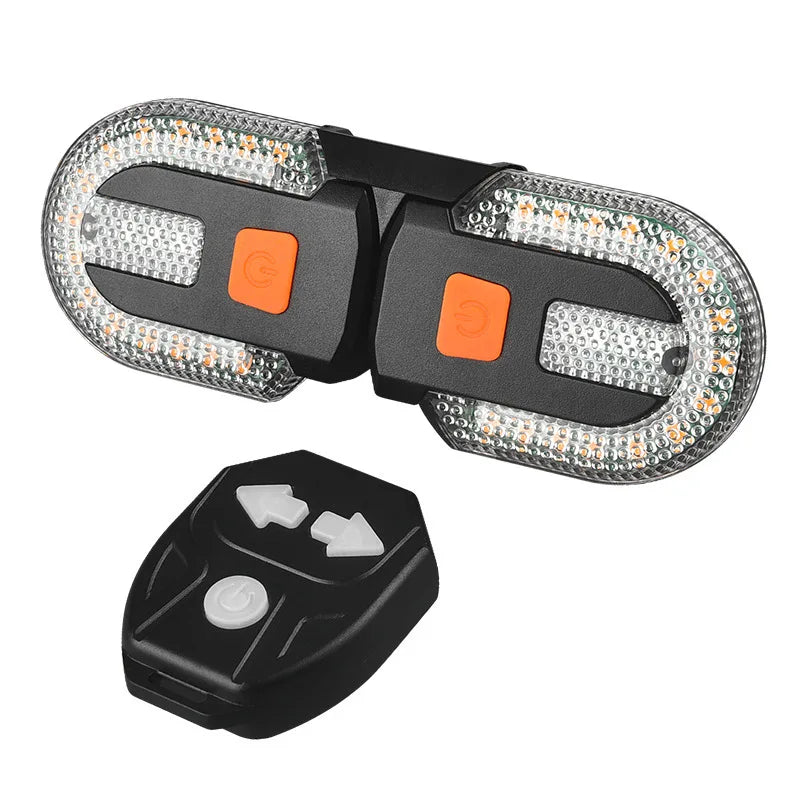 Bike Rear Lamp Smart Bike Wireless Remote Turn Signal Lights Bicycle LED Waterproof Taillight Easily Installation Warning Lamp