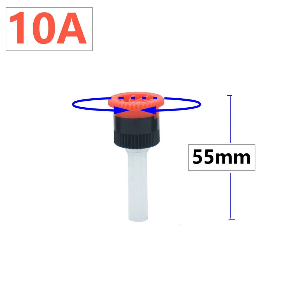 Garden Lawn Popup Sprinkler 90/180/360 Degree Rotation Sprinkler Adjustable Replacement Scattering Nozzles for Irrigation